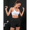 Clearlove Women’s Ruched Butt Lifting Shorts High Waisted Tummy Control Workout Shorts for Yoga Athletic Cycling - 2 of 4