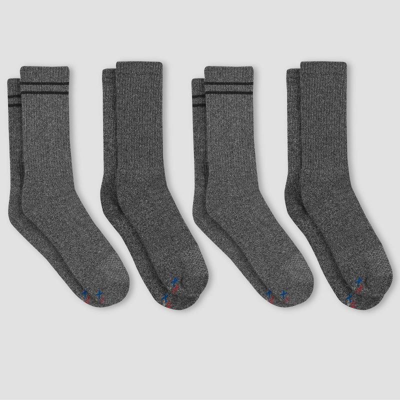 Hanes Premium Men&#39;s X-Temp Athletic Socks 4pk -Charcoal Gray 6-12, 2 of 4