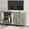 Modern Wooden Accent Buffet Cabinet with Adjustable Shelfs, Versatile Storage Sideboard for Living Room, Dining Room or Hallway-The Pop Home - 2 of 4