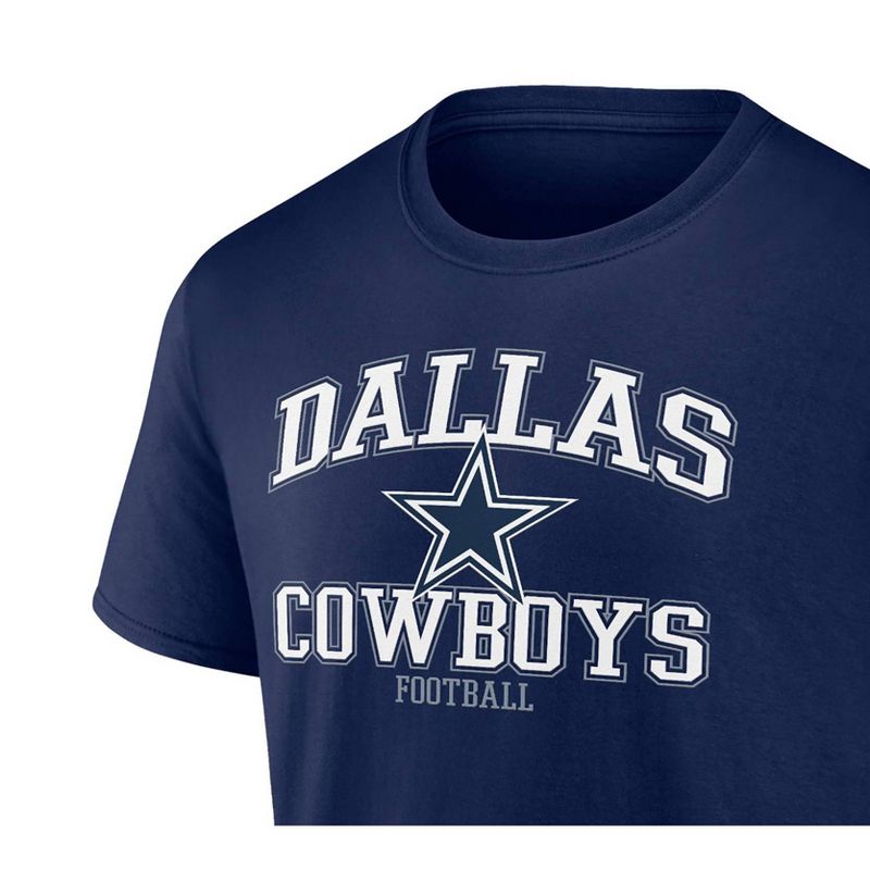 NFL Dallas Cowboys Short Sleeve Core Big &#38; Tall T-Shirt, 3 of 4