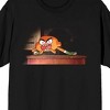 The Amazing World of Gumball Darwin Gone Mad on Black Short Sleeve Adult T-Shirt - 2 of 3