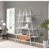 YONWAY Boat-Shaped Bookshelf, 4 Tier Ladder Bookcase with Drawer for Storage Display Decoration Easy Assembly for Living Room and Home Office - 2 of 4