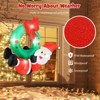 SEVOBAL Inflatable Holiday Decorations 4ft Inflatable Santa Wreath Christmas Decor Outdoor Christmas Inflatables, Red, 48"*18"*48" - 3 of 4