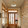 Claxy Modern Gold Semi Flush Mount Milk Glass Ceiling Light Fixture - 4 of 4