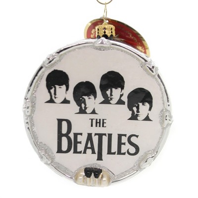 Christopher Radko 4.5" Beat-Le Mania Beatles Drum Music  -  Tree Ornaments