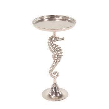 Seahorse Accent Table Silver - Olivia & May