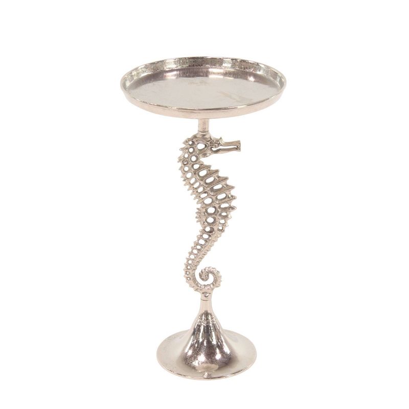 Seahorse Accent Table Silver - Olivia &#38; May, 1 of 6