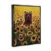 Stupell Industries Happy Bear Sunflower FieldFloater Canvas Wall Art - 3 of 4