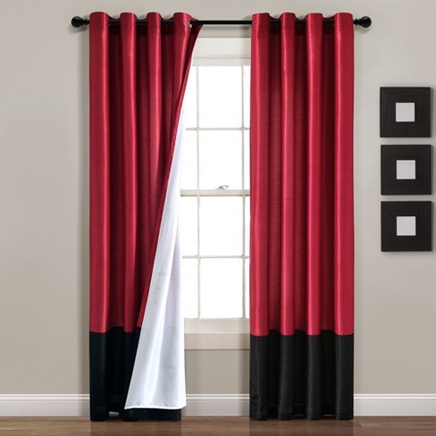 Home Boutique Grommet Sheer Panels With Insulated Blackout Lining