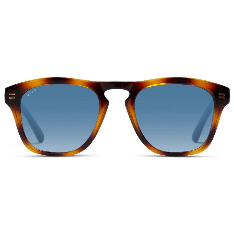 WMP Eyewear Polarized Modern Rounded Square Men's Sunglasses, 1 of 4