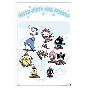 Trends International Hello Kitty and Friends: 24 Aspen Skiing Framed Wall Poster Prints - 1 of 4