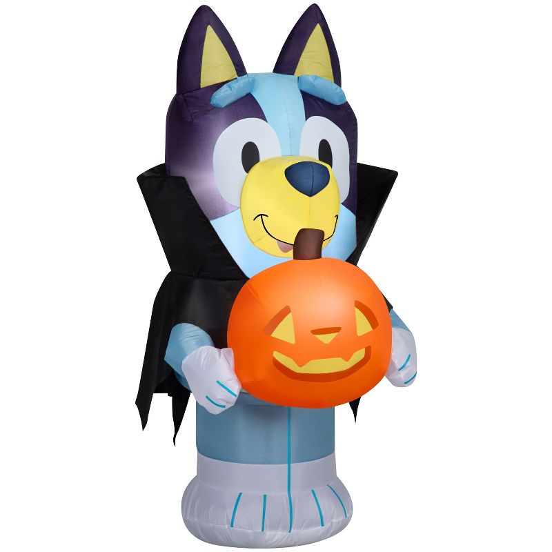 Bluey Airblown Inflatable Bluey in Vampire Costume Bluey, 3.5 ft Tall, Blue, 1 of 6