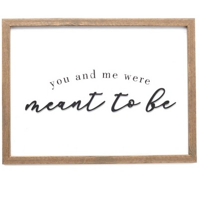 The Lakeside Collection Inspirational Phrases Collection - Meant to be Wall Art