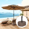 Aghana Digitals Heavy Duty HDPE Patio Umbrella Base, 55lbs Sand/44lbs Water Fillable Stand for - 2 of 4