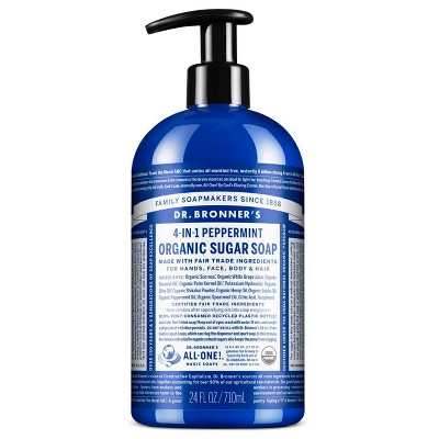 Dr. Bronner's Organic Sugar Soap - Peppermint - 24 fl oz