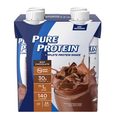 Pure Protein Complete 30g Protein Shake - Rich Chocolate - 4ct/44 fl oz