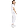 MediChic Womens 8-Pocket Scrubs Set- Mock Neck with 4-Pocket Jogger Scrub Pants - 4 of 4