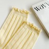Alilang Women's Adorable Ruffled Lace-Up Socks Wicking Cotton for Casual Comfort 3 Pairs - 4 of 4