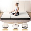 Dyonery three-fold memory foam mattress, 4-inch folding mattress, washable cover, anti-slip base, camping, guest room, white - 4 of 4
