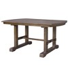 Vynxaria 60"-78" Extendable Dining Table, Farmhouse Wooden Kitchen Table with Removable Leaf, Large Expanding Table for 4-8 (Brown) - 3 of 4