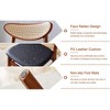 PAGED Wood Dining Chairs Durable Dining Room Chairs with Small Curved Back and PU Cushion for Dining Room, Kitchen - 2 of 4