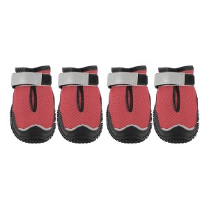 Unique Bargains Breathable Dog Shoes Dog Boots Paw Protectors 4 Pcs - 1 of 4