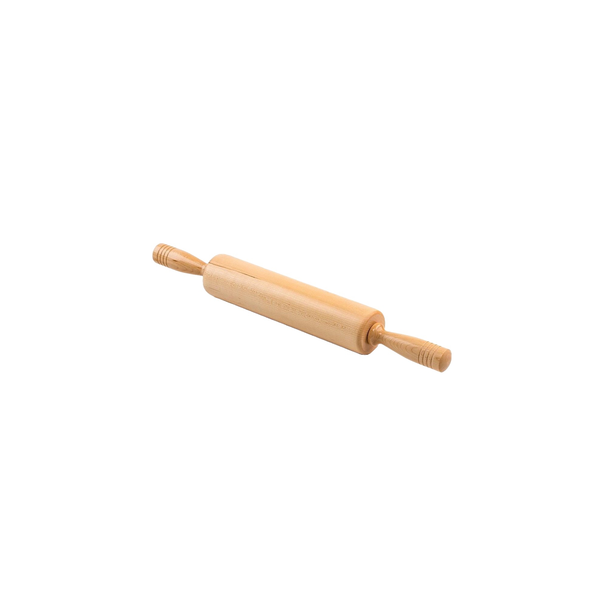 Fletchers Mill Traditional Rolling Pin, Solid Wood, Extra Long, Comfortable Handles, Well-Balanced, and Sturdy, 10"