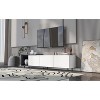 Modern TV Stand for 80" TVs,  Wood TV Storage Cabinet with 3 Drawers, Entertainment Center Media Console with Adjustable Feet and Open Shelf - 4 of 4