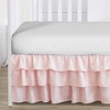 Sweet Jojo Designs Girl Baby Crib Bedding Set - Bunny Floral Pink Grey and White 4pc - 4 of 4