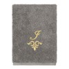 Linum Home Textiles 100% Turkish Cotton MONICA Gold Thread 3PC Embellished Towel Set - 4 of 4