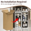 Slim Bathroom Storage Cabinet, Narrow Cabinet with Drawers,Wheels, Handle,Toilet Paper Holder, Plastic Rolling Floor Organizer for Bathroom, Kitchen - 4 of 4
