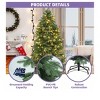 6.5ft Pre-lit Artificial Christmas Tree with 1100 Branch Tips and 350 Lights Green Tree - 4 of 4