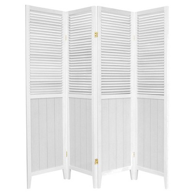 6 ft. Tall Beadboard Divider - White (4 Panels)