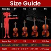 Pyle 4/4 Full Size Acoustic Violin - Natural Wood PGVILN20 - 4 of 4