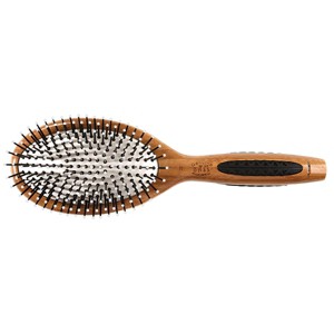 Bass Brushes Style & Detangle Hair Brush Premium Bamboo Handle with Professional Grade Nylon Pin Large Oval - 1 of 4