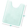 Hearth & Harbor Bathroom Rugs, Ultra Soft Velvet Memory Foam Bath Mats with PVC Backing - 3 of 4