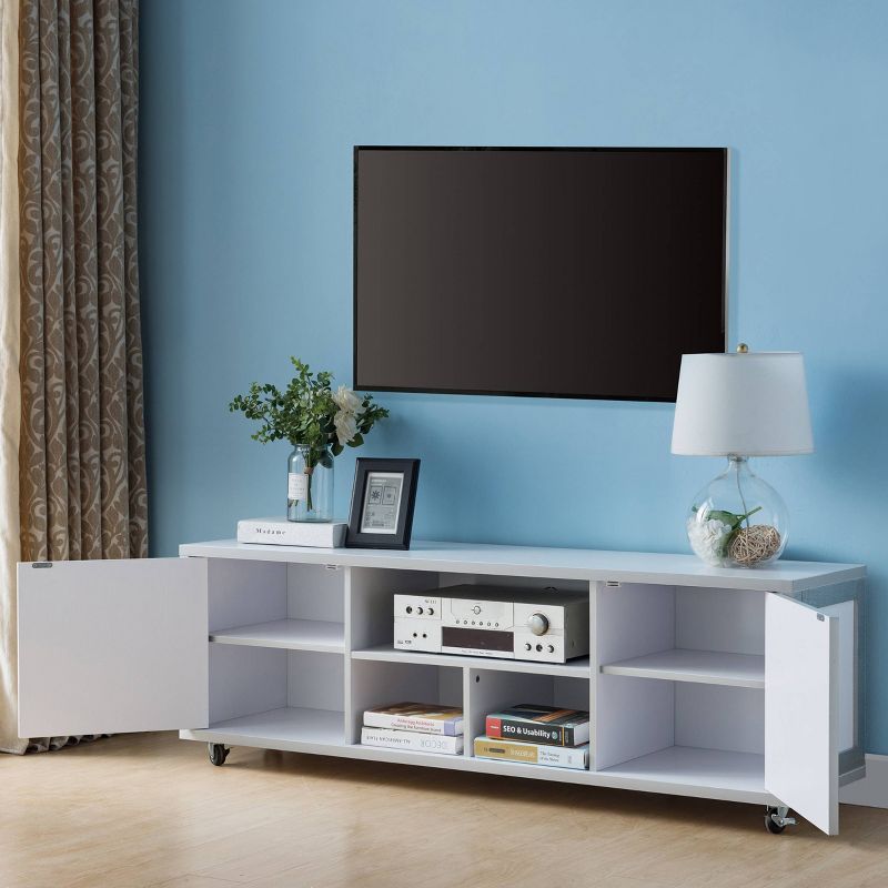Pierre TV Stand for TVs up to 60&#34; Winter White - HOMES: Inside + Out, 6 of 8