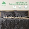 Cozy Comfort by Bedsure | Solid Diamond Pintuck 7pcs 80gsm Queen Size Beige Bedding Set Comforter Set - 2 of 4