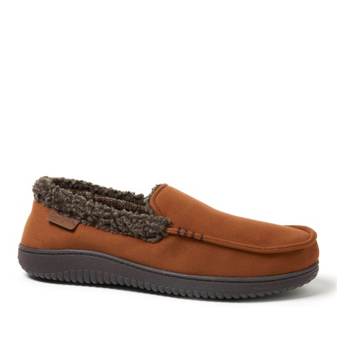 Men's eli microsuede online moccasin with whipstitch slipper