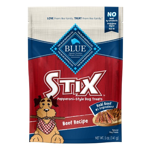 Blue Buffalo Stix Natural Soft-moist Dog Treats With Beef Recipe - 5oz :  Target