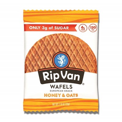 Rip Van Wafels Honey & Oats - 1.16 Ounce (Pack of 48)