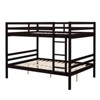 AZL1 Life Concept Beds Full Bunk Bed Elevated Guardrails Versatile Functionality Enhanced Bed Frame Design for Kids, Espresso, 78.35"*59.06"*61.81" - 3 of 4