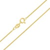 KISPER 18K Gold Box Chain Necklace – Thin, Dainty, Gold-Plated 925 Sterling Silver Jewelry for Women & Men with Spring-Ring Clasp – Made in Italy - 3 of 4