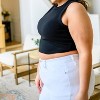 Women's Best Friends Cropped Tank - White Birch - 3 of 4
