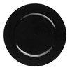 Smarty Had A Party 13" Black Round Plastic Charger Plates - 60 pcs - 2 of 4