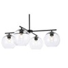 Elegant Lighting Opus 4 lights black pendant - 3 of 4