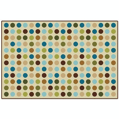 Carpets for Kids Microdots Nature Colors Value Classroom Rug, Rectangle, Tan