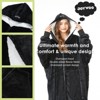 Inhand Oversized Wearable Blanket Hoodie, Long Hooded Blanket for Girls, Cozy Flannel Sweatshirt Blanket with Giant Pocket and Zipper - 2 of 4