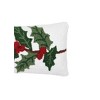 C&F Home Holly Sprig Hooked Small Petite Throw Pillow - 3 of 4