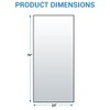 COZONY Full Length Rectangle Mirror — Large Full Body Mirror with Aluminum Alloy Thin Frame, Standing or Wall-Mounted for Bedroom, Living Room & Gym - 2 of 4